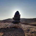 Rocas en las piramides de sal